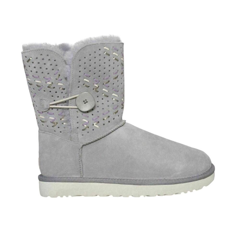 UGG Bailey Button Tehuano Pencil Lead Sheepskin Boots - Size 9